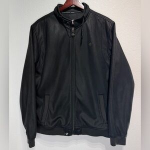 LRG Men’s Faux Leather Jacket – 2008 – Size XL – Y2K Streetwear